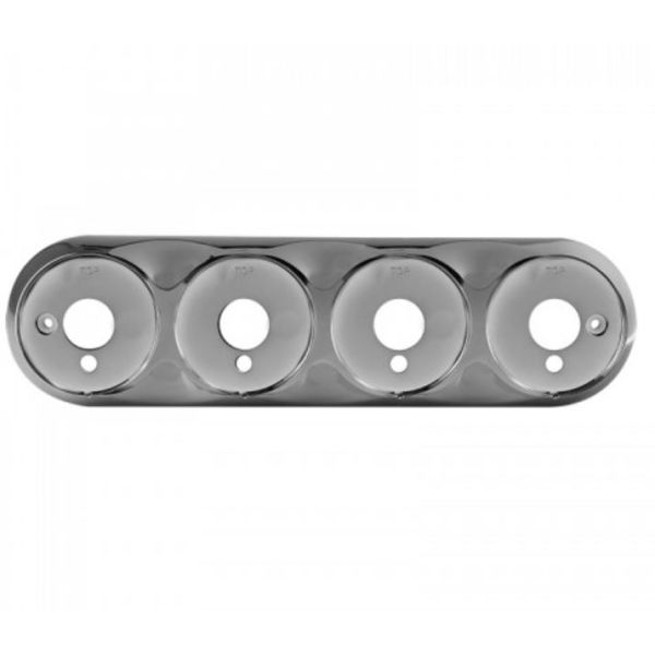 LED Autolamps 82B4C 82 Series Quad Bracket - Chrome PN: 82B4C